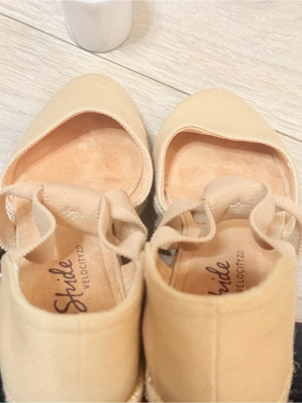 LifeStride velocity 2.0 Kascade Espadrille Wedge Sandal Tender Taupe 8.5M new